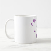 Lila Monster-Gesicht-Tasse Kaffeetasse (Links)