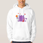Lila Monster in der Liebe Mens Hoodie (Vorderseite)
