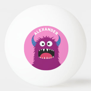 Lila Monster personalisieren Tischtennisball