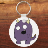 Lila Monster Schlüsselanhänger (Vorderseite)