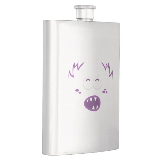 Lila Monsterfass Flachmann (Rechts)