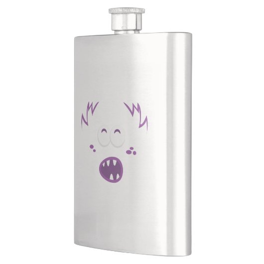 Lila Monsterfass Flachmann (Links)