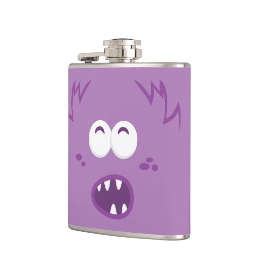 Lila Monsterfass Flachmann (Links)