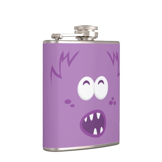 Lila Monsterfass Flachmann (Rechts)