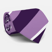 Lila Mood Stripes Muster Krawatte (Gerollt)