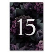 Lila-Moody-Floral-Tabelle 15 Tischnummer (Rückseite)