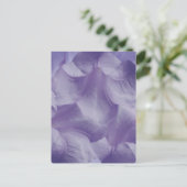 Lila Moon Blume Petals Postkarte (Stehend Vorderseite)