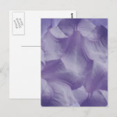 Lila Moon Blume Petals Postkarte (Vorne/Hinten)