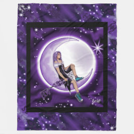 Lila Moon Child Fleece Blanket