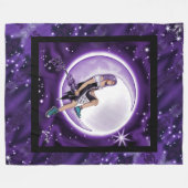 Lila Moon Child Fleece Blanket (Vorderseite (Horizontal))