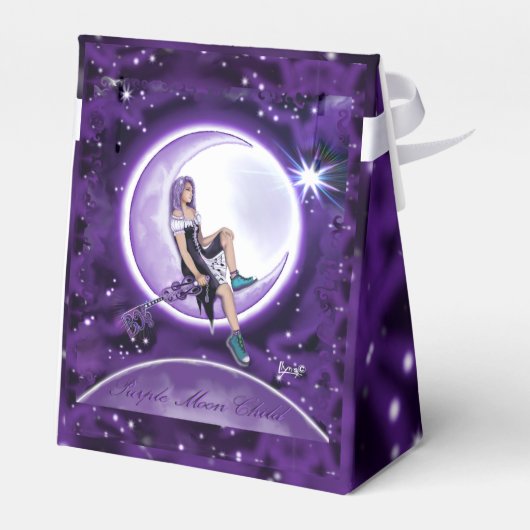 "lila Moon Child Gevor Box" Geschenkschachtel (Rückseite)