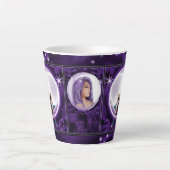 Lila Moon Child Latte Tasse (Vorderseite)