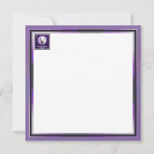 Lila Moon Child leere Karte (Rückseite)