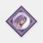 Lila Moon Child Napkins Serviette (Ecke)