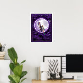 Lila Moon Child Poster (Heimbüro)