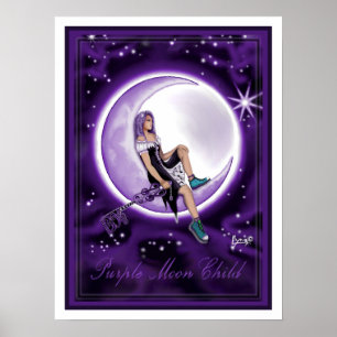 Lila Moon Child Poster