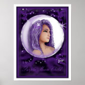Lila Moon Child Poster (Vorne)