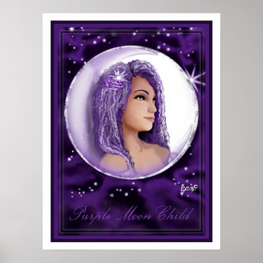 Lila Moon Child Poster (Vorne)