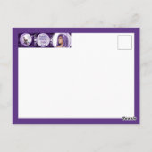 Lila Moon Child Postkarte (Rückseite)