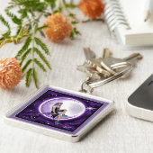 Lila Moon Child Schlüsselanhänger (Seite)