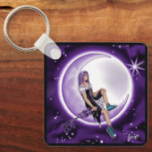 Lila Moon Child Schlüsselanhänger (Vorderseite)