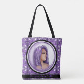 Lila Moon Child Totbeutel Tasche (Rückseite)