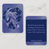 Lila Moon Goddess Wiccan Triple Moon Symbol Art Mitteilungskarte (Vorne/Hinten)