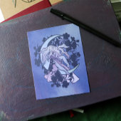 Lila Moon Goddess Wiccan Triple Moon Symbol Art Postkarte