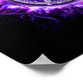 Lila Moon Pentagram Poster (Ecke)