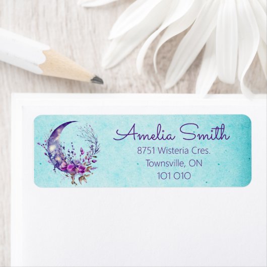 Lila Moon-Rücksendeadresse (Insitu)