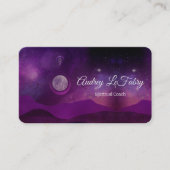 Lila Moon Sky Spiritual Visitenkarte (Vorderseite)