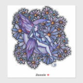 Lila MoonChild Fairy Moon Kinderblume Feen Aufkleber (Blatt)