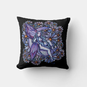 Lila MoonChild Fairy Moon Kinderblume Feen Kissen