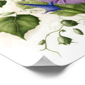 Lila Morgen Ruhm Blume Art Print Poster (Ecke)