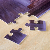 Lila Morgendämmerung auf Scripps Pier Puzzle (Seite)
