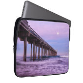 Lila Morgenröte Laptopschutzhülle (Vorne Rechts)