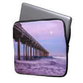 Lila Morgenröte Laptopschutzhülle (Vorderseite Links)