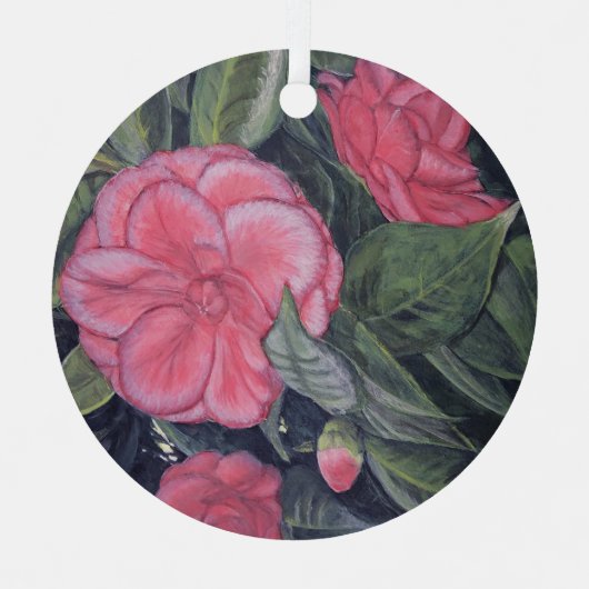 Lila Morgenröte Ornament Aus Metall (Vorderseite)