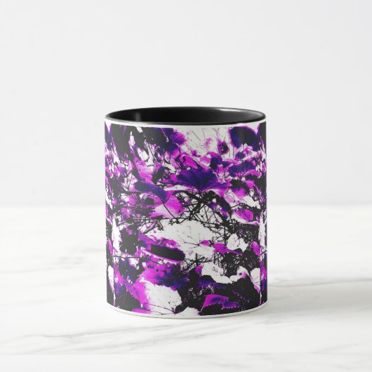 Lila morgens Abstrakt Tasse (Zentrum)