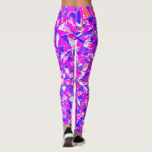 Lila Mosaik Leggings (Rückseite)