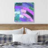 Lila Mosaik Leinwanddruck (Insitu (Schlafzimmer))