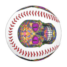 Lila Mosaik Zucker Schädel Zombie