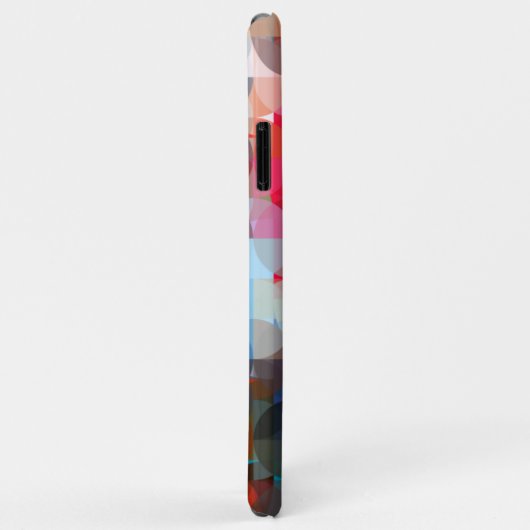 Lila Mosaikkunstmuster in Rosa Case-Mate iPhone Hülle (Hinten/Rechts)