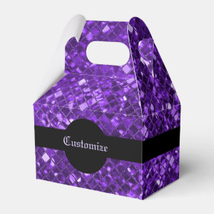 Lila Mosaikmuster-Gable-Fingerkasten Geschenkschachtel