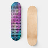 Lila Mosaikskateboard Skateboard (Vorderseite)