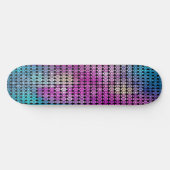 Lila Mosaikskateboard Skateboard (Horizontal)