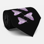 Lila Moth Art Krawatte (Gerollt)