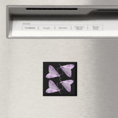 Lila Moth Art Magnet (In Situ (Geschirrspüler))