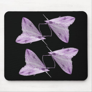 Lila Moth Art Mousepad