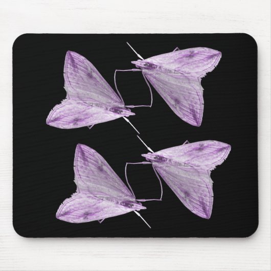 Lila Moth Art Mousepad (Vorne)